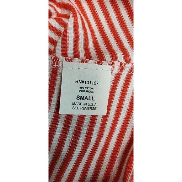 Kim & Cami Women Double Layered Scoop Neck Sleeveless Striped Tank Top Size S - Picture 6 of 6